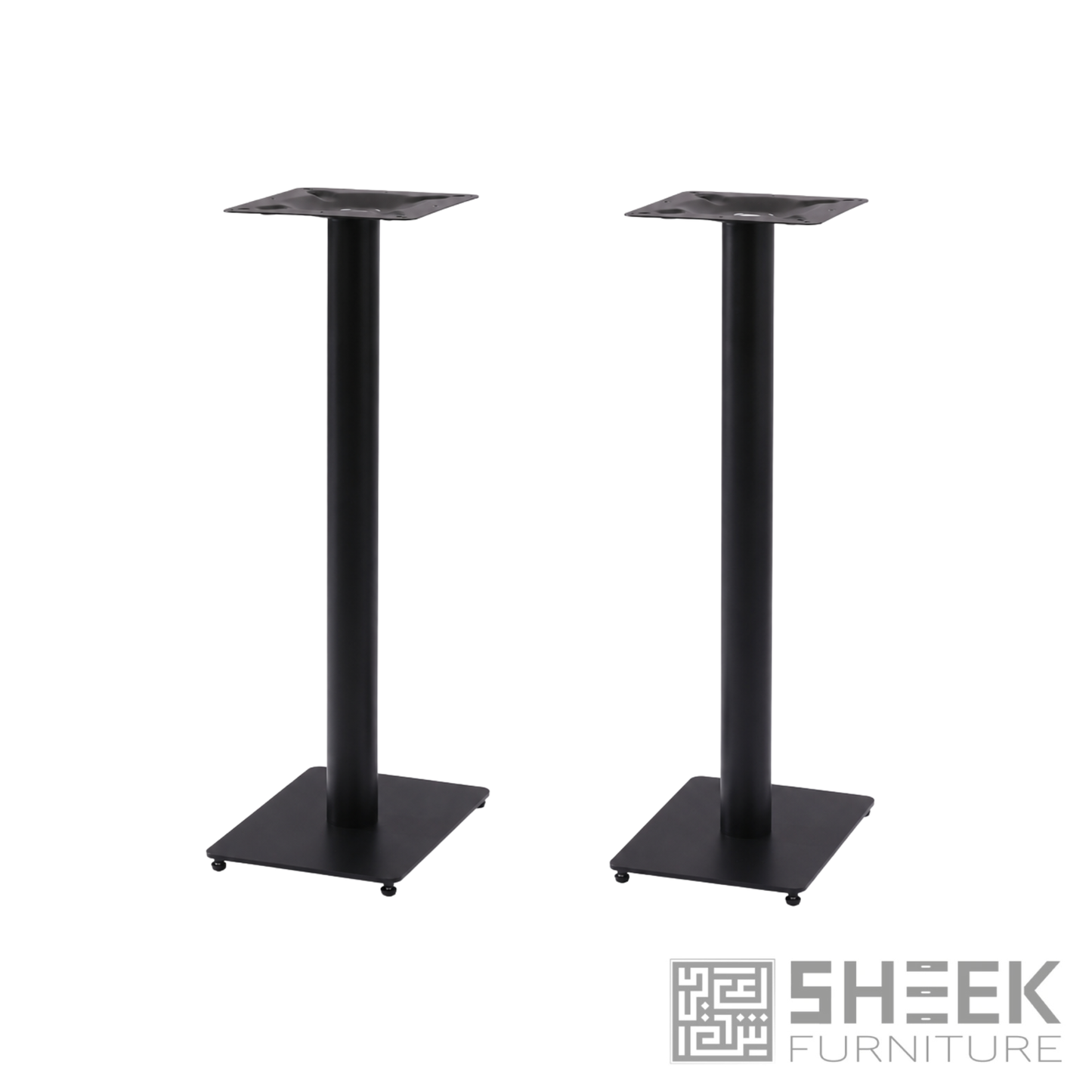 Cronus Table Base - 4-Seater - Black Iron - Disconnected