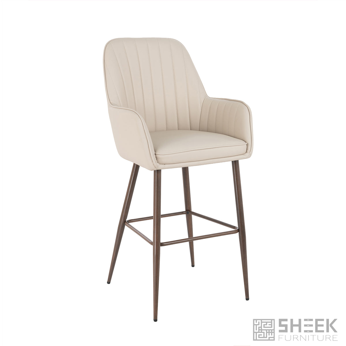 Apollo Bar Stool – Blush Beige