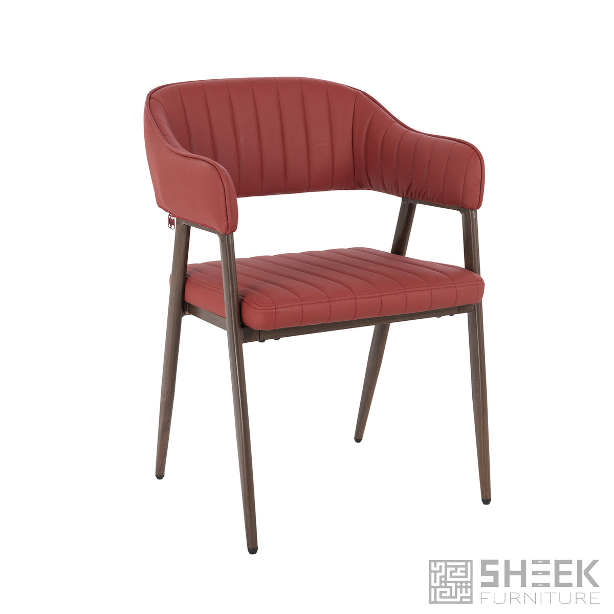 Hampton Barrel Chair – Wine Red