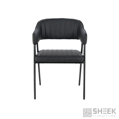 Hampton Barrel Chair – Midnight Black