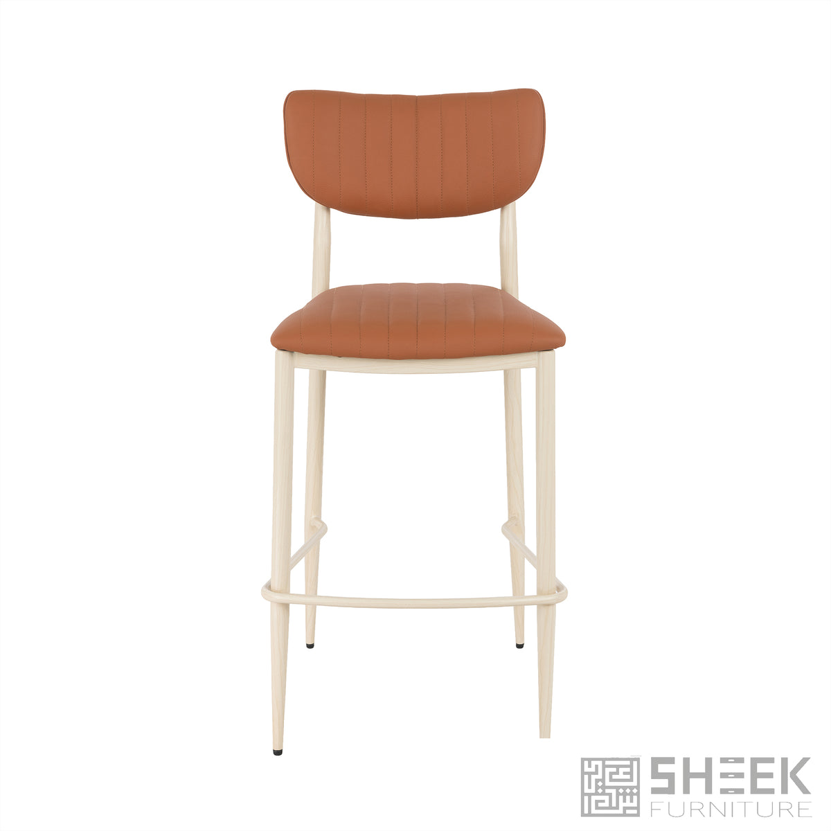 Atlas Stack Bar Stool – Rust Brown