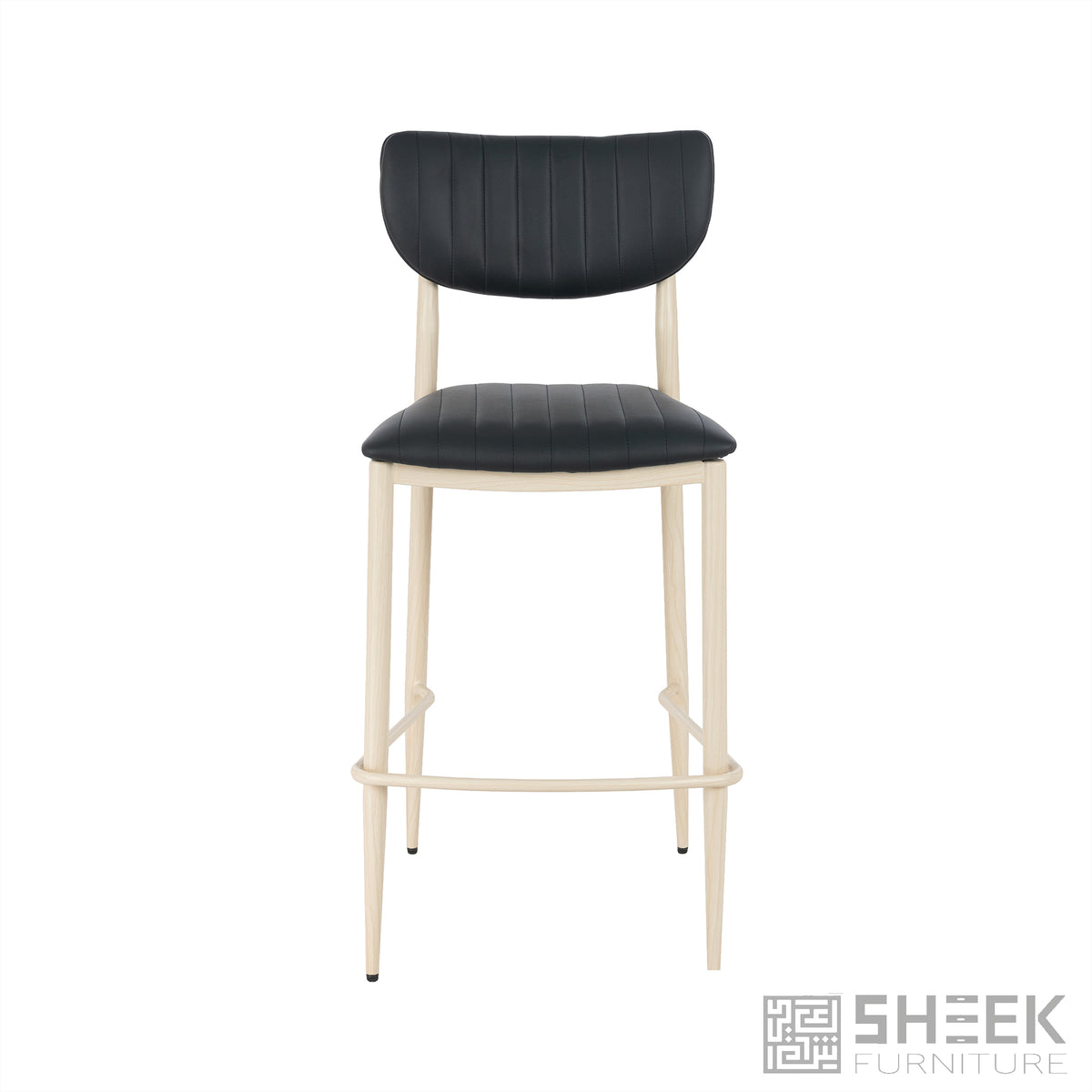 Atlas Stack Bar Stool – Midnight Black