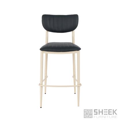 Atlas Stack Bar Stool – Midnight Black