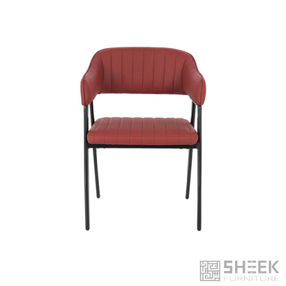 Hampton Barrel Chair – Wine Red