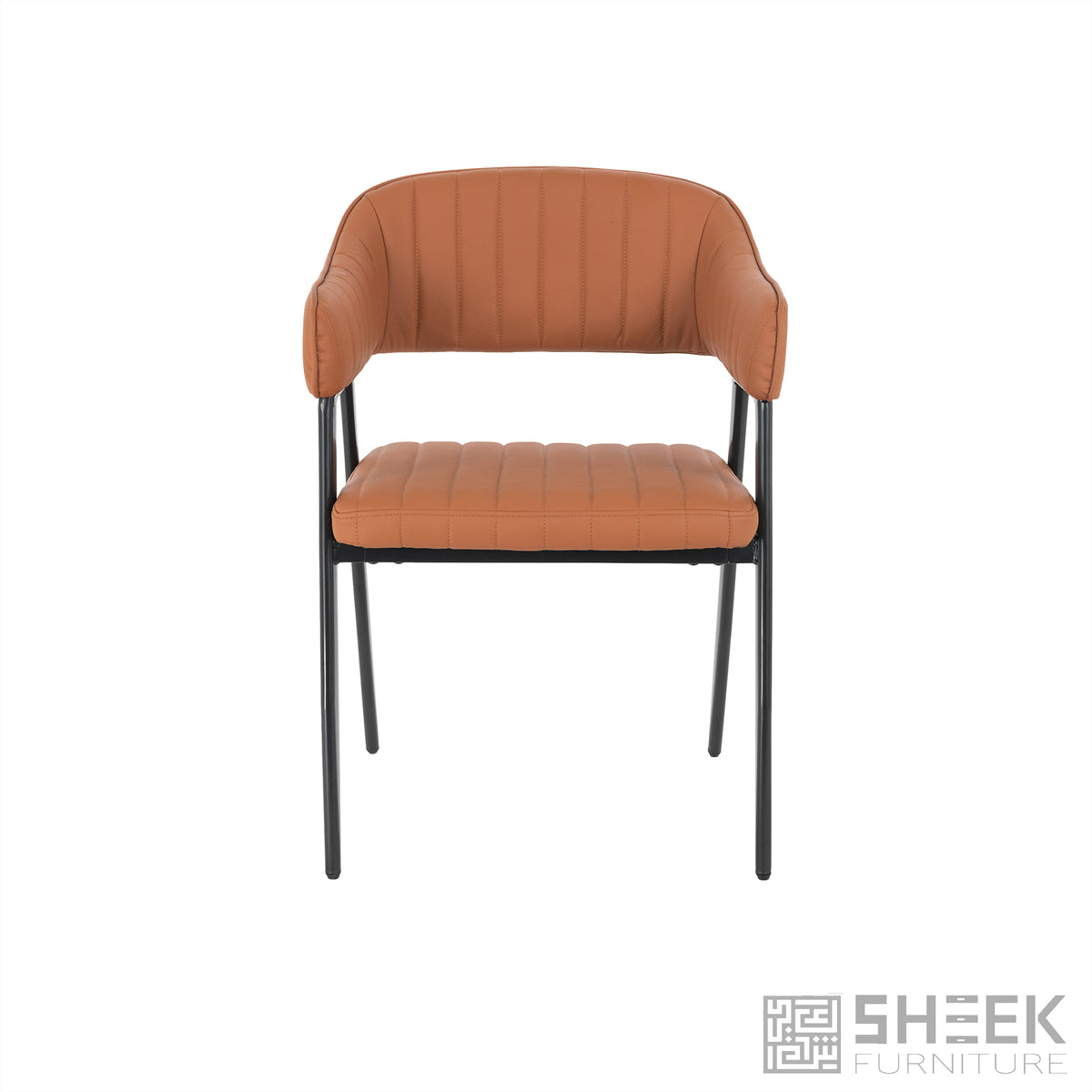 Hampton Barrel Chair – Rust Brown