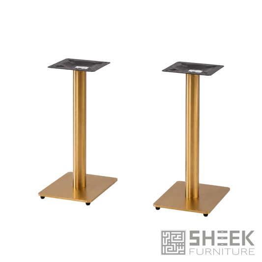 Cronus Table Base - 4-Seater - Stainless Steel Gold - Disconnected