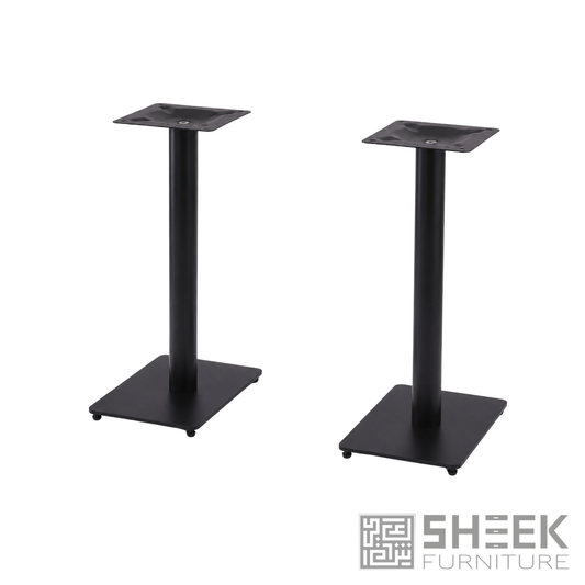 Cronus Table Base - 4-Seater - Black Iron - Disconnected