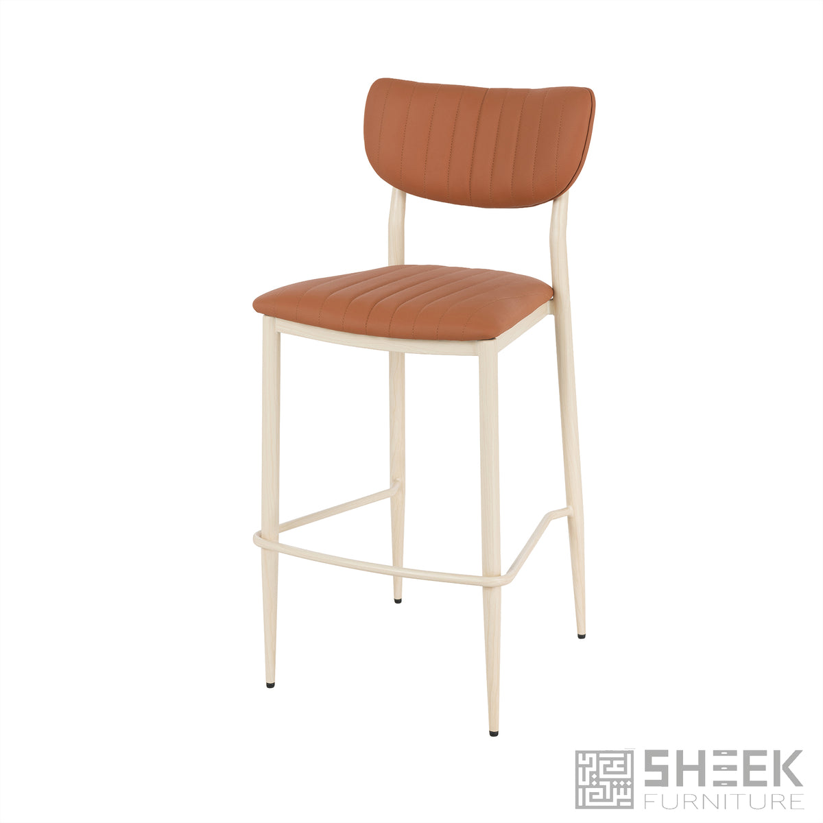 Atlas Stack Bar Stool – Rust Brown