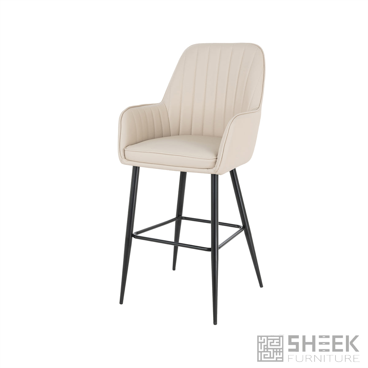Apollo Bar Stool – Blush Beige