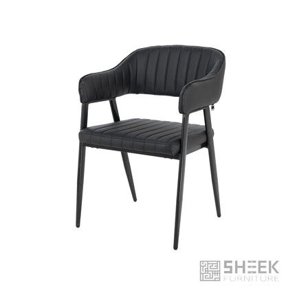 Hampton Barrel Chair – Midnight Black