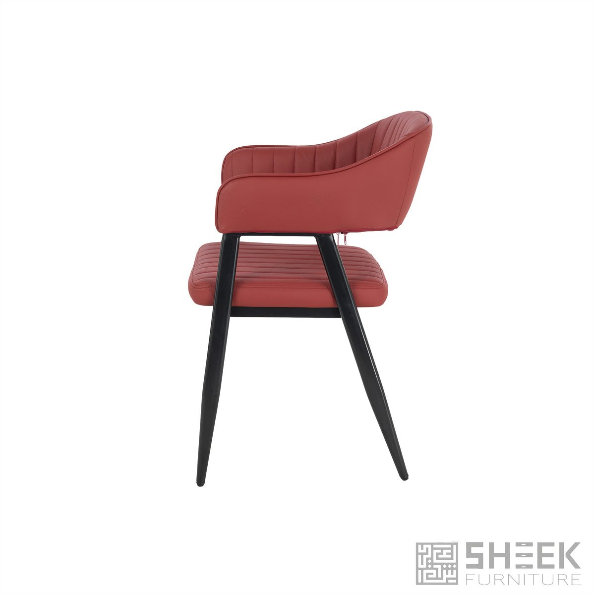 Hampton Barrel Chair – Wine Red