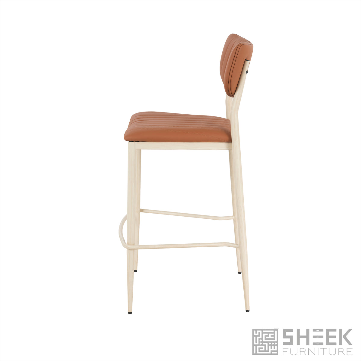 Atlas Stack Bar Stool – Rust Brown
