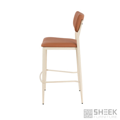 Atlas Stack Bar Stool – Rust Brown