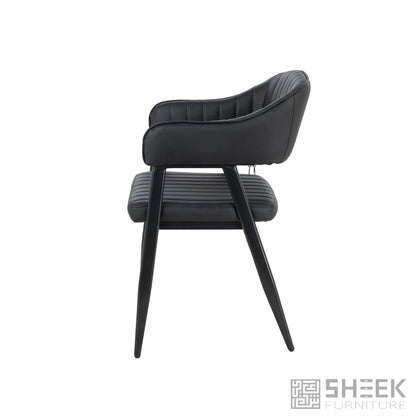 Hampton Barrel Chair – Midnight Black