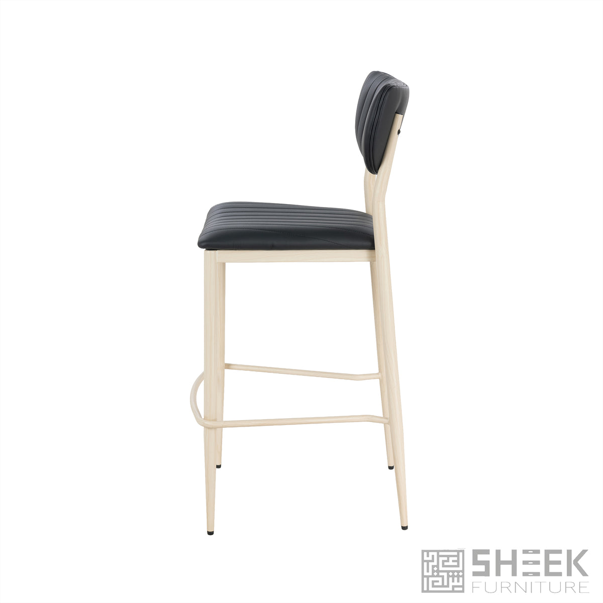 Atlas Stack Bar Stool – Midnight Black