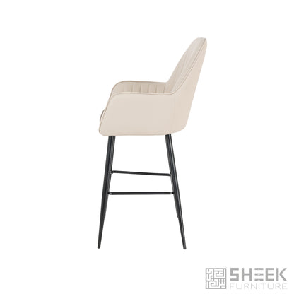 Apollo Bar Stool – Blush Beige
