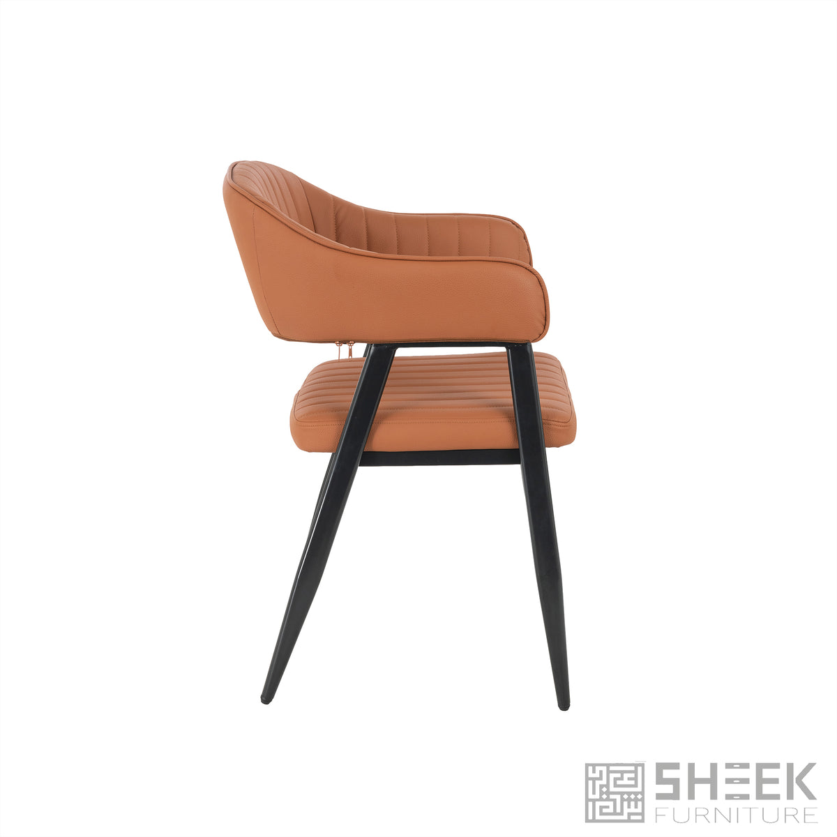 Hampton Barrel Chair – Rust Brown