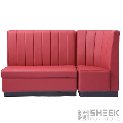 Zeus Channel Booth – Wine Red - 48"