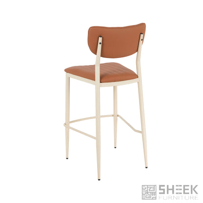 Atlas Stack Bar Stool – Rust Brown