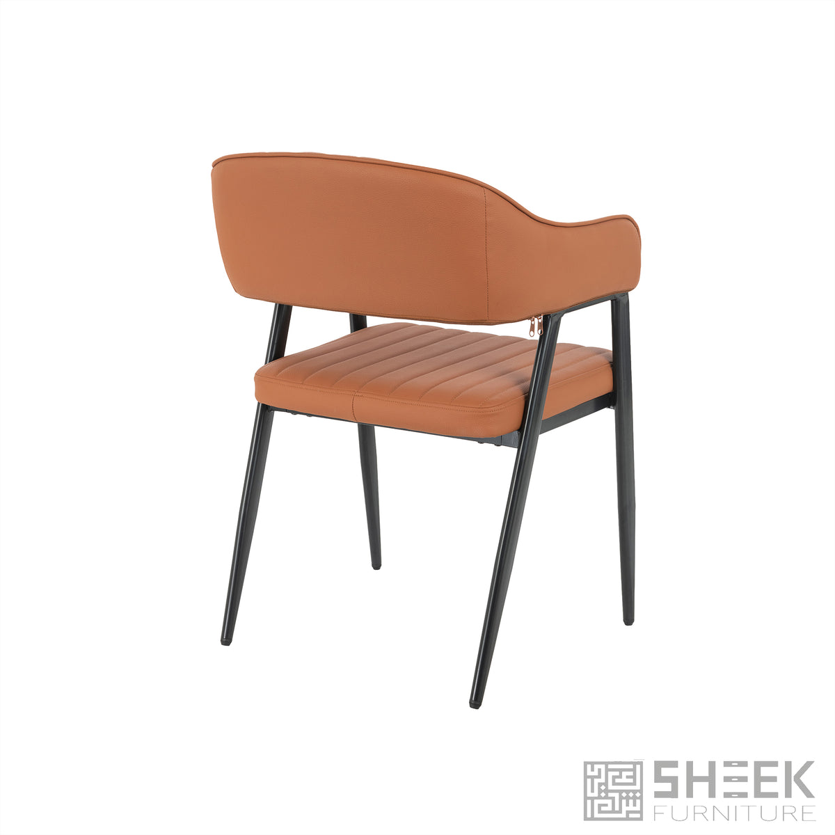 Hampton Barrel Chair – Rust Brown