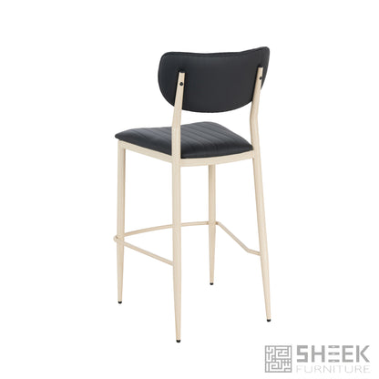 Atlas Stack Bar Stool – Midnight Black