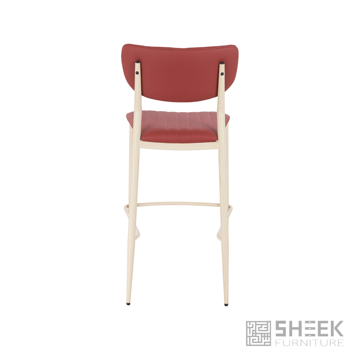 Atlas Stack Bar Stool – Wine Red