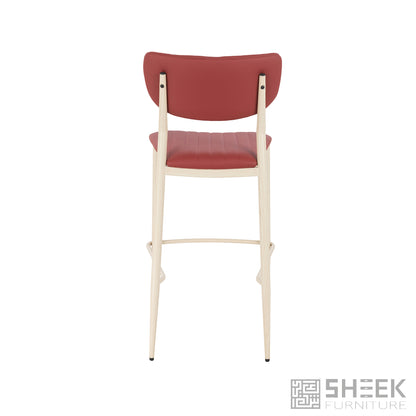 Atlas Stack Bar Stool – Wine Red