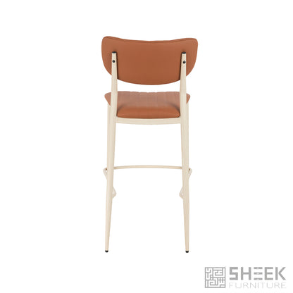 Atlas Stack Bar Stool – Rust Brown