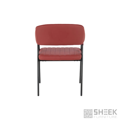 Hampton Barrel Chair – Wine Red