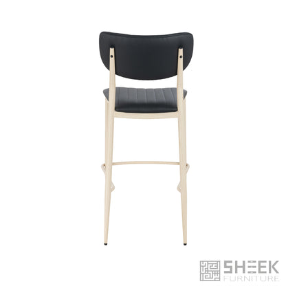 Atlas Stack Bar Stool – Midnight Black