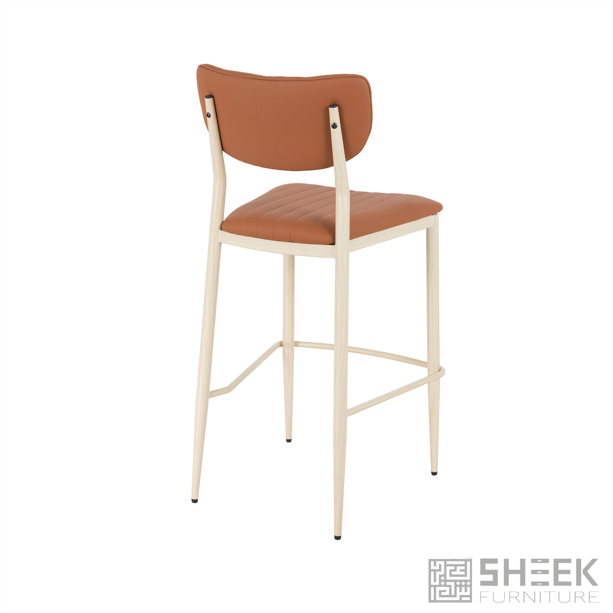 Atlas Stack Bar Stool – Rust Brown