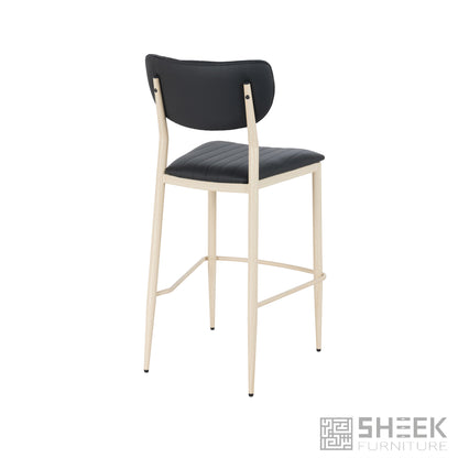 Atlas Stack Bar Stool – Midnight Black