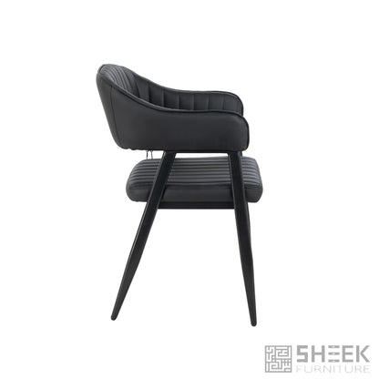 Hampton Barrel Chair – Midnight Black