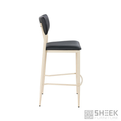 Atlas Stack Bar Stool – Midnight Black