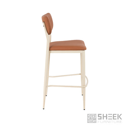 Atlas Stack Bar Stool – Rust Brown