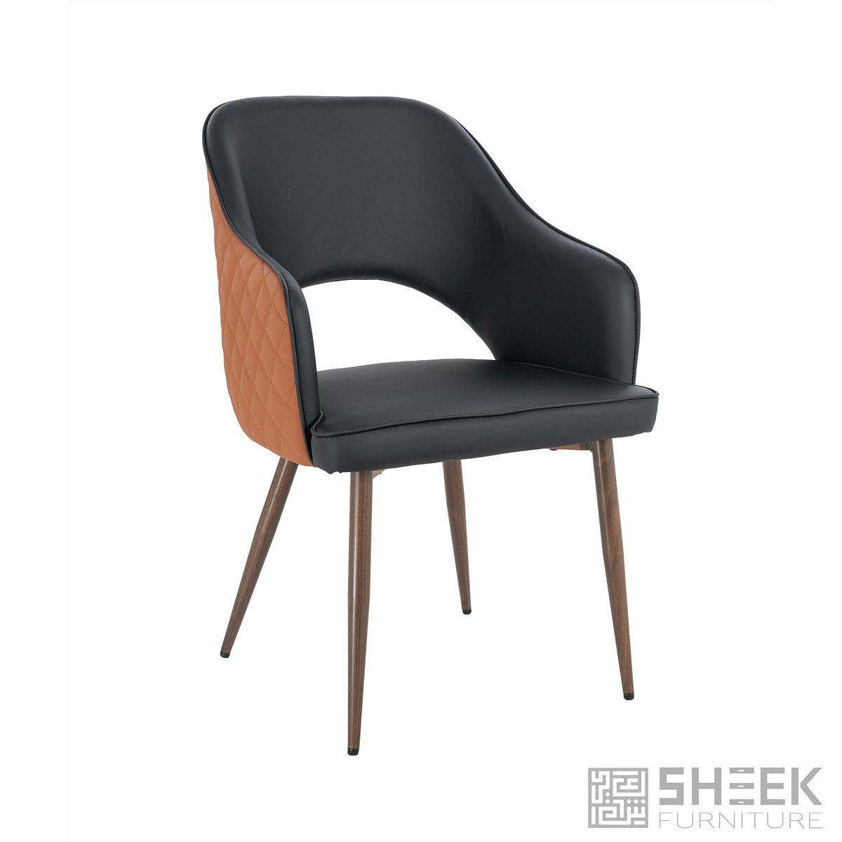 Ares Dining Chair – Rust Brown