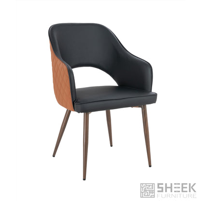 Ares Dining Chair – Rust Brown