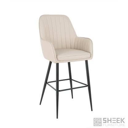 Apollo Bar Stool – Blush Beige