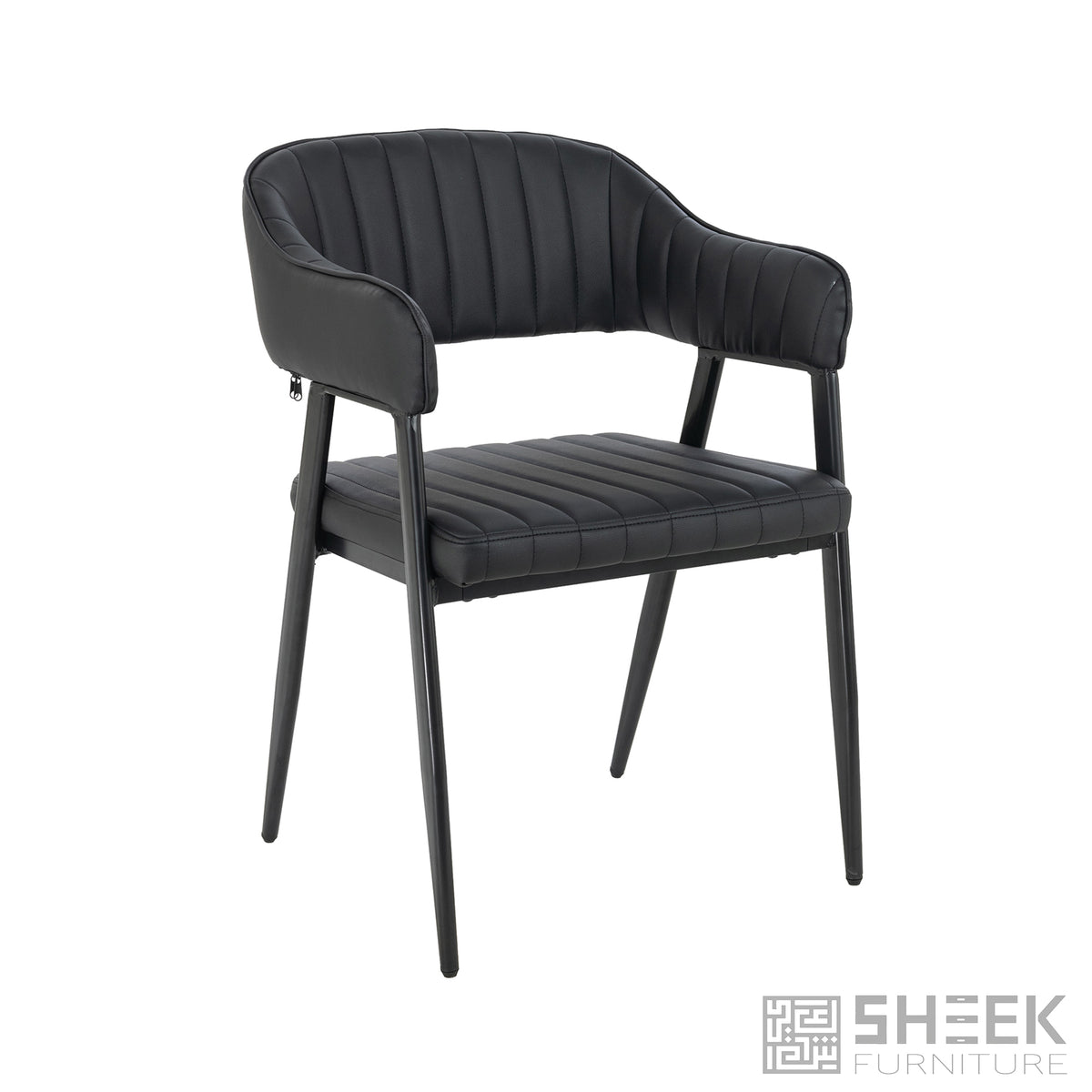 Hampton Barrel Chair – Midnight Black