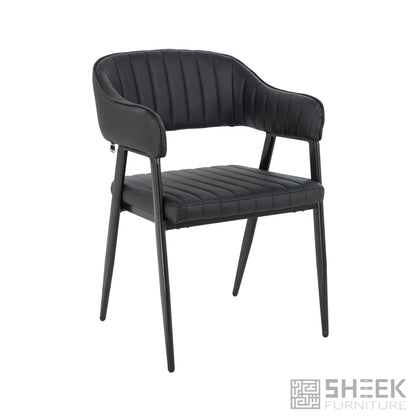 Hampton Barrel Chair – Midnight Black
