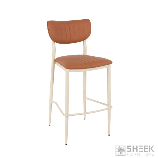 Atlas Stack Bar Stool – Rust Brown