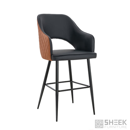 Ares Bar Stool – Rust Brown