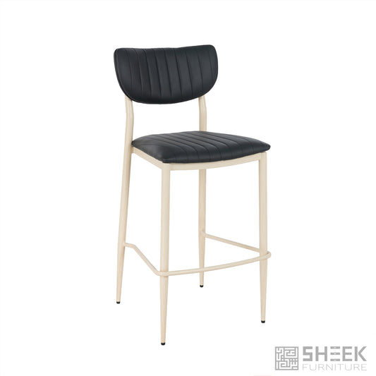 Atlas Stack Bar Stool – Midnight Black