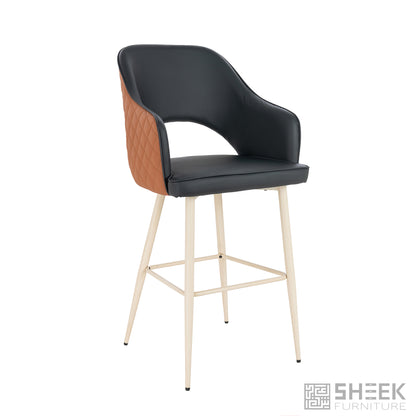 Ares Bar Stool – Rust Brown