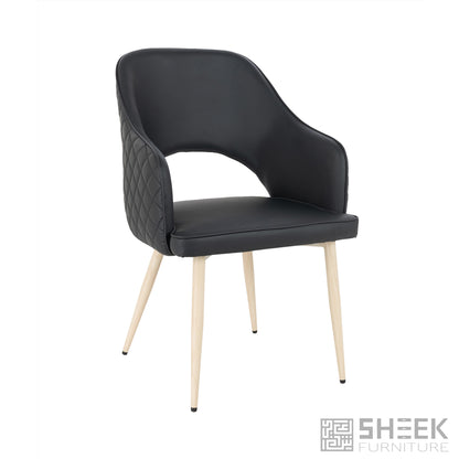 Ares Dining Chair – Midnight Black