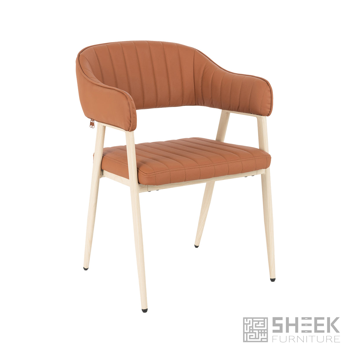 Hampton Barrel Chair – Rust Brown