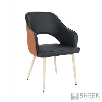 Ares Dining Chair – Rust Brown