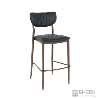 Atlas Stack Bar Stool – Midnight Black