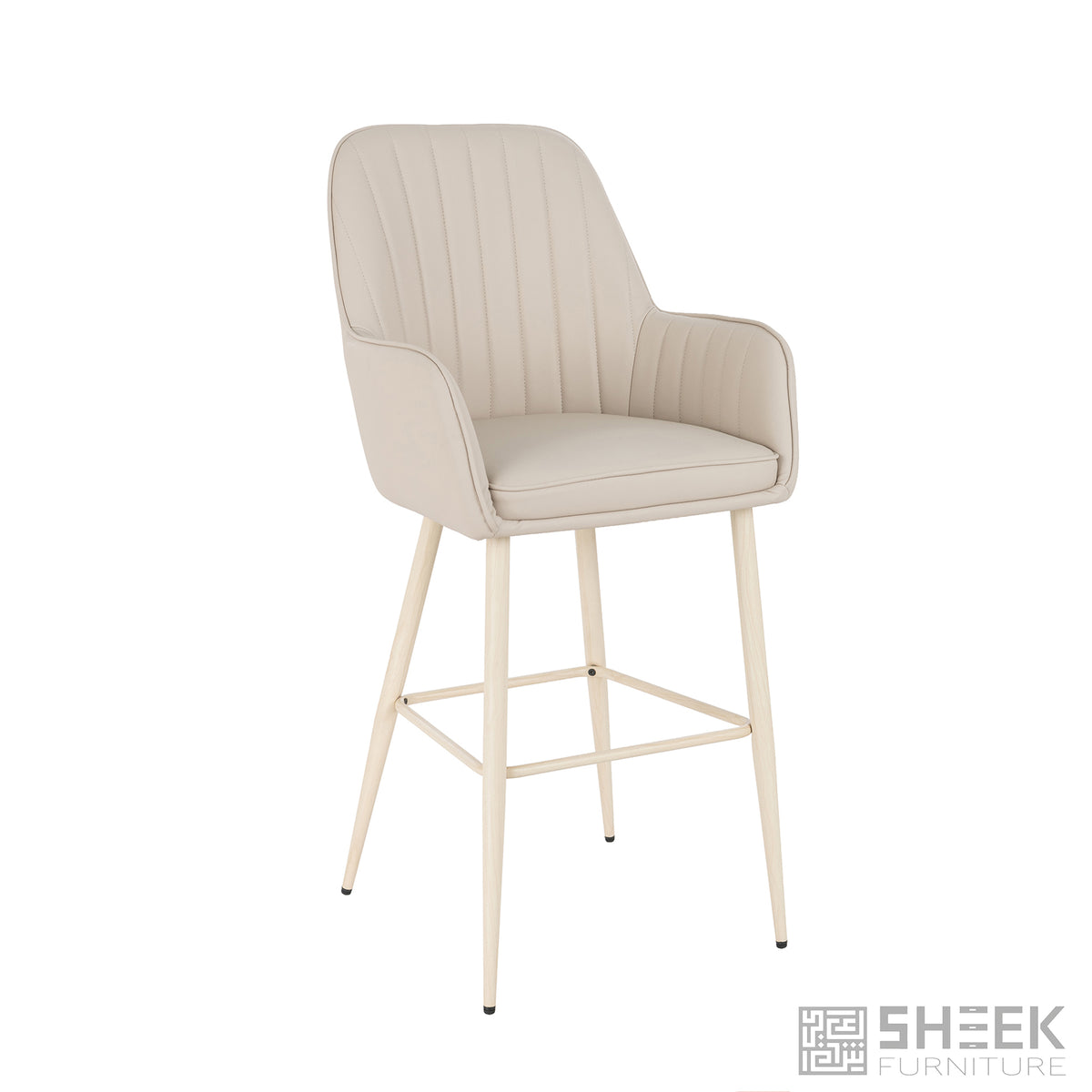 Apollo Bar Stool – Blush Beige