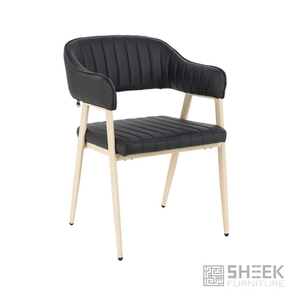 Hampton Barrel Chair – Midnight Black
